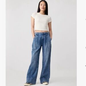 GAP High Rise Wide Leg Jeans Womens 14